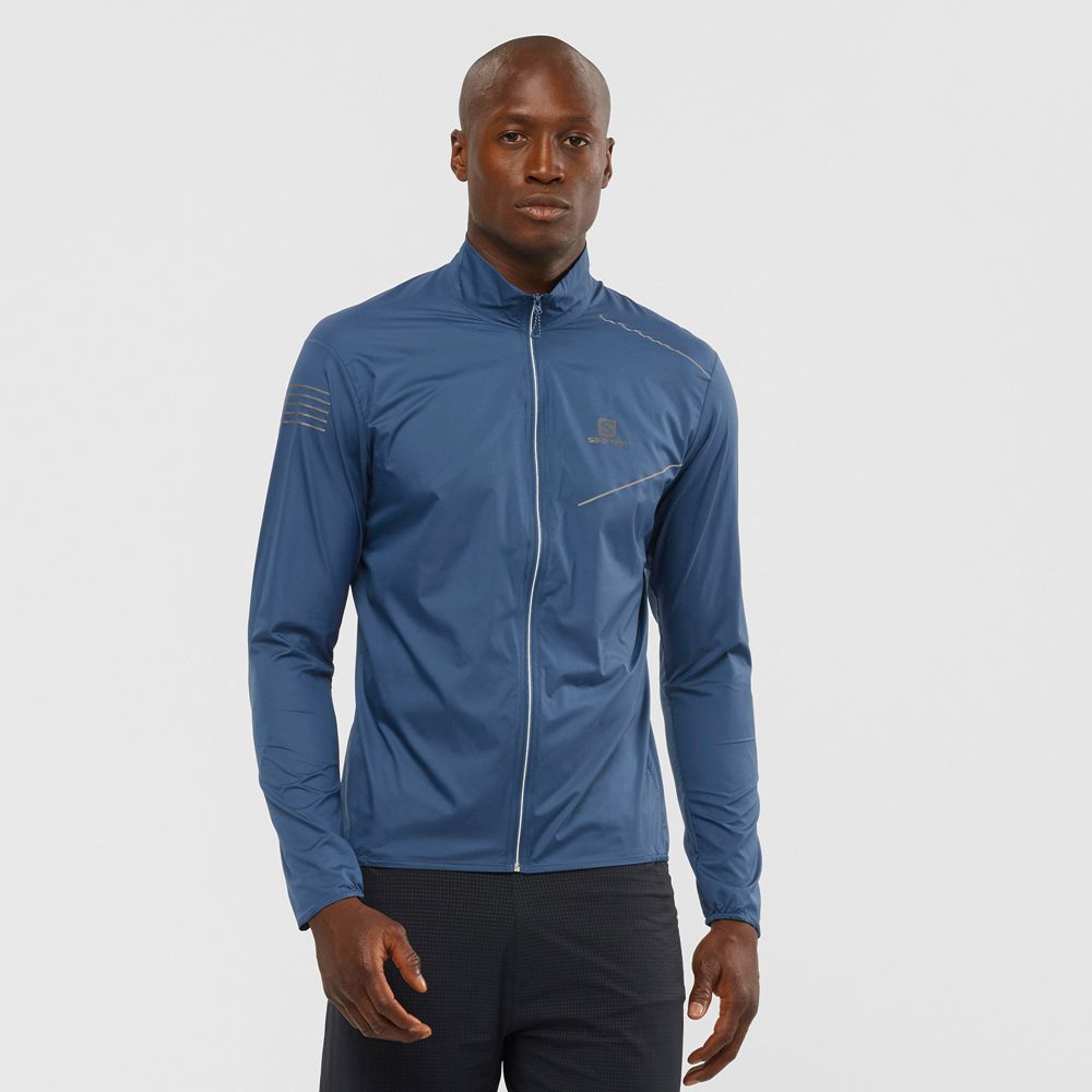 Salomon SENSE M Chaqueta Viento Hombre - Oscuro - Colombia (02536-DKXW)